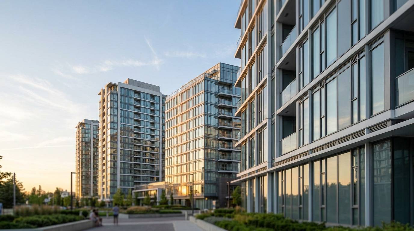 Moderne Wohn- und Geschäftsgebäude